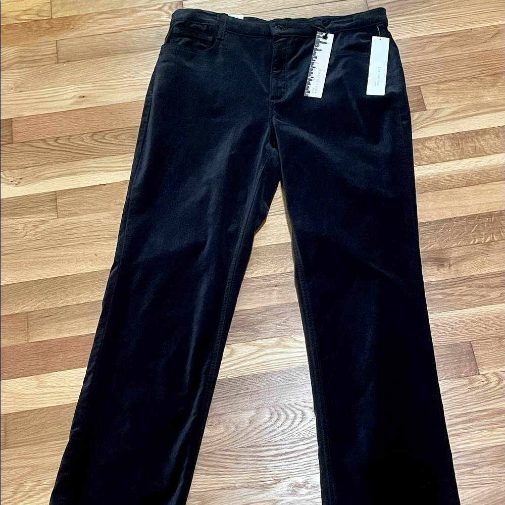 Jones New York Womens Straight Leg Jeans Black Stretch Dark Wash Denim 14 - 32in